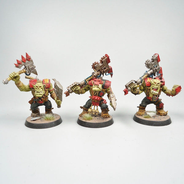 Warhammer 40k Ork Army Ork Nobz x5 Painted and Based