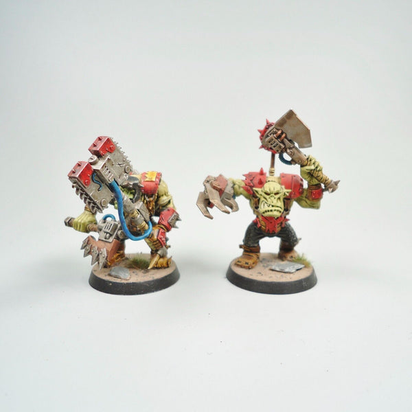 Warhammer 40k Ork Army Ork Nobz x5 Painted and Based
