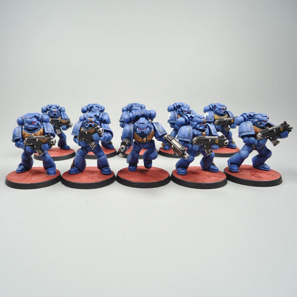 Warhammer 40k Army Space Marines Ultramarines Tactical Squad Painted