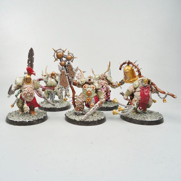 Death Guard Putrid Blightkings x5 Painted Warhammer 40k Army Chaos Space Marines