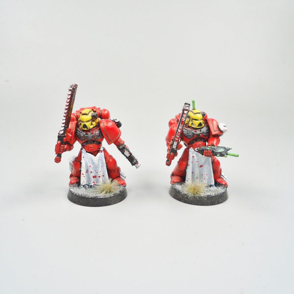 Warhammer 40k Space Marines Blood Angels Assault Marines x5 Painted