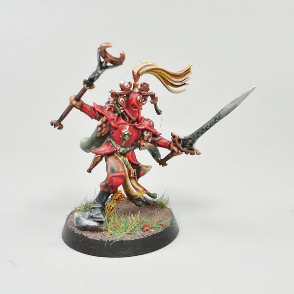 Warhammer Age of Sigmar Army Lumineth Realm Lords Scinari Loreseeker Painted