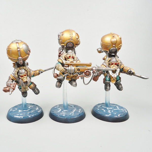 Warhammer Age Of Sigmar Army Kharadron Overlords Endrinriggers x3 Painted