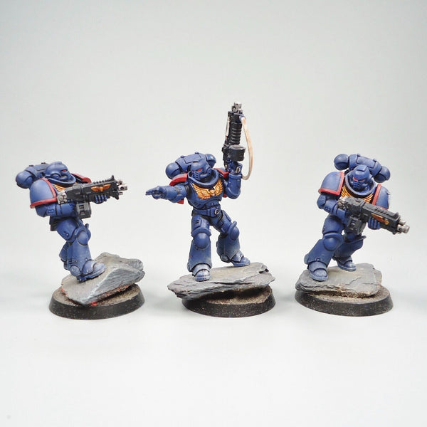 Warhammer 40k Army Space Marines Ultramarines Intercessors x5 Painted