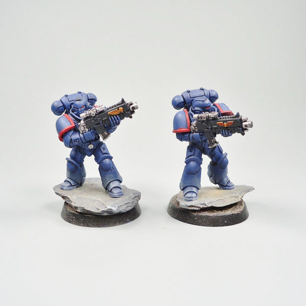 Warhammer 40k Army Space Marines Ultramarines Intercessors x5 Painted