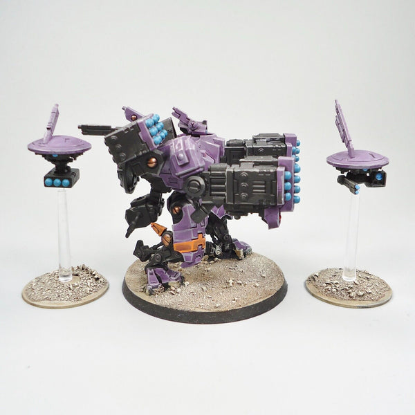 Warhammer 40k Army Tau Empire Broadside Battlesuit Painted and Based