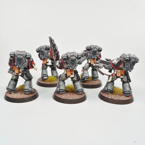 Space Marines Raven Guard Primaris Intercessors x5 Painted - Warhammer 40k Army