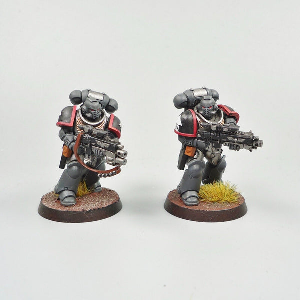 Space Marines Raven Guard Primaris Intercessors x5 Painted - Warhammer 40k Army