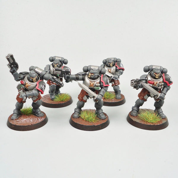 Space Marines Raven Guard Primaris Reivers x5 Painted - Warhammer 40k Army