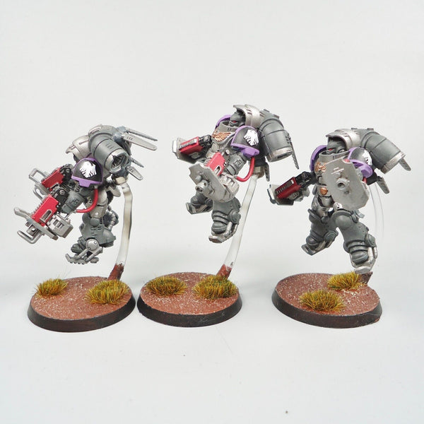 Space Marines Raven Guard Primaris Inceptors x3 Painted - Warhammer 40k Army