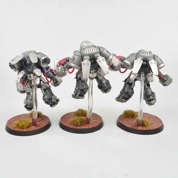 Space Marines Raven Guard Primaris Inceptors x3 Painted - Warhammer 40k Army