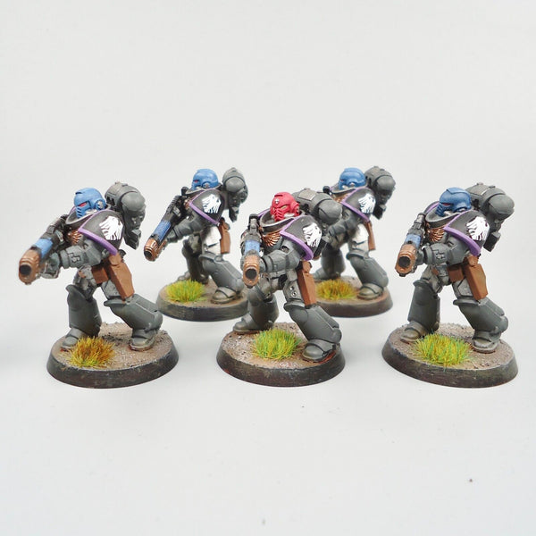 Space Marines Raven Guard Primaris Hellblasters x5 Painted - Warhammer 40k Army