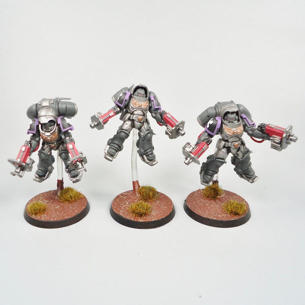 Space Marines Raven Guard Primaris Inceptors x3 Painted - Warhammer 40k Army