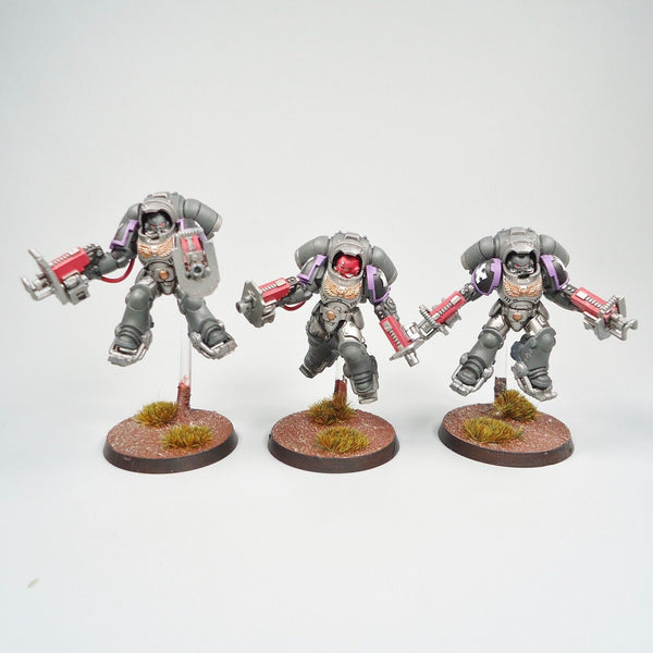 Space Marines Raven Guard Primaris Inceptors x3 Painted - Warhammer 40k Army