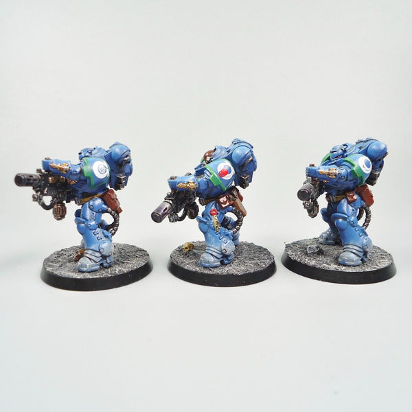 Warhammer 40k Army Space Marines Ultramarines Eradicators x3 Painted