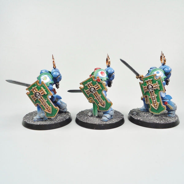 Warhammer 40k Army Space Marines Ultramarines Bladeguard Veterans x3 Painted