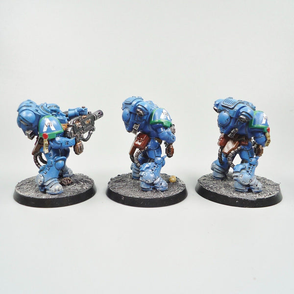 Warhammer 40k Army Space Marines Ultramarines Eradicators x3 Painted