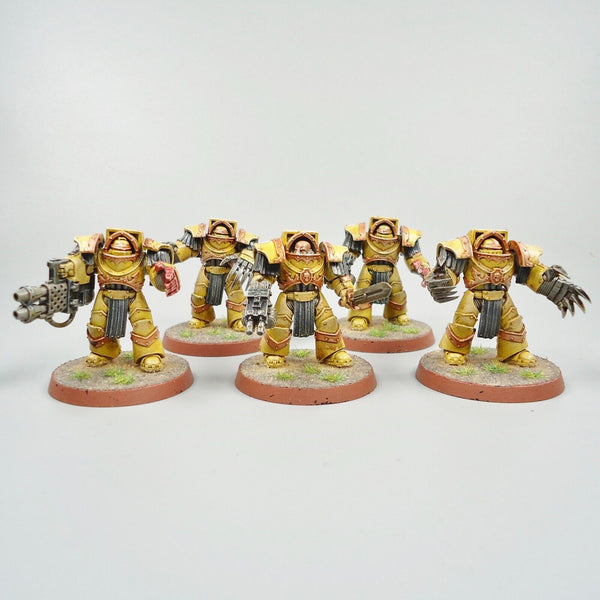 Warhammer 30k Horus Heresy Army Space Marines Imperial Fists Terminators x5