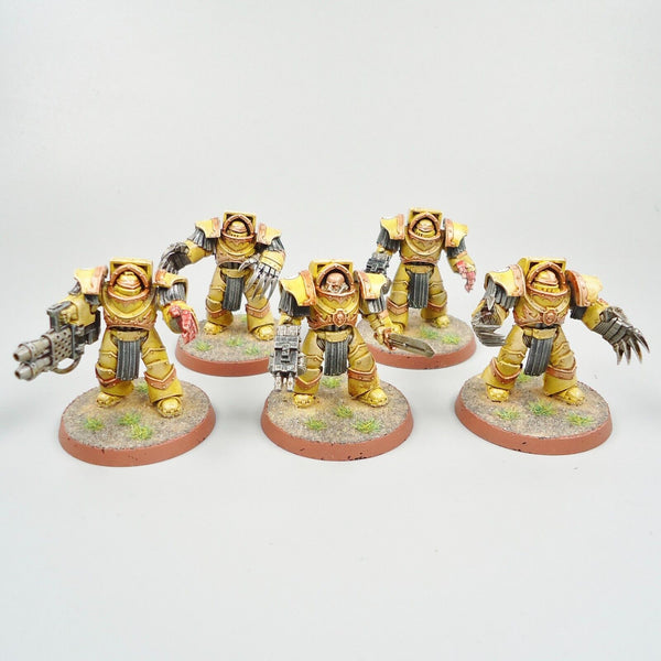 Warhammer 30k Horus Heresy Army Space Marines Imperial Fists Terminators x5