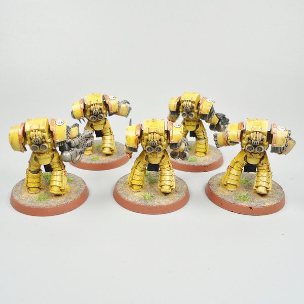 Warhammer 30k Horus Heresy Army Space Marines Imperial Fists Terminators x5