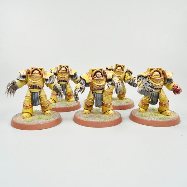 Warhammer 30k Horus Heresy Army Space Marines Imperial Fists Terminators x5