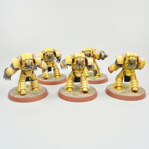 Warhammer 30k Horus Heresy Army Space Marines Imperial Fists Terminators x5