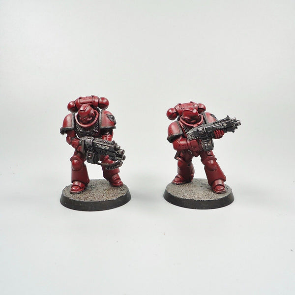 Warhammer 40k Army Space Marines Blood Angels Intercessors x5 Painted