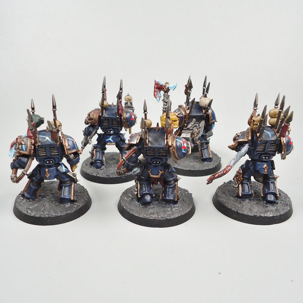 Warhammer 40k Army Chaos Space Marines Chaos Terminators x5 Painted