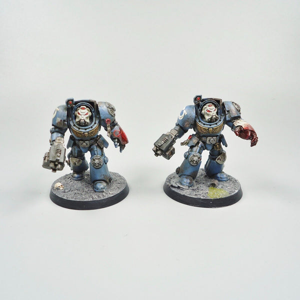 Warhammer 40k Army Space Marines Ultramarines Leviathan Terminators x5 Painted