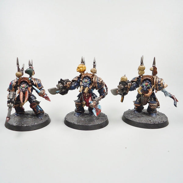 Warhammer 40k Army Chaos Space Marines Chaos Terminators x5 Painted