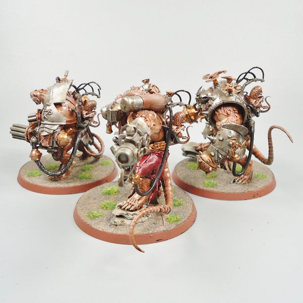 Warhammer Fantasy Age of Sigmar Army Skaven Stormfiends x3 Painted