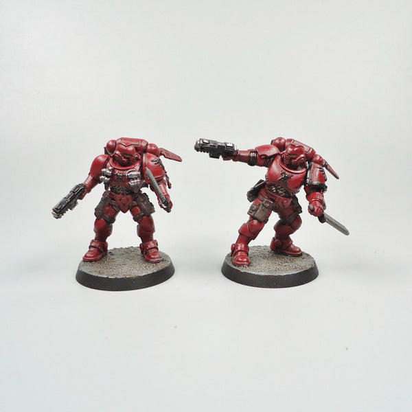 Warhammer 40k Army Space Marines Blood Angels Reivers x5 Painted