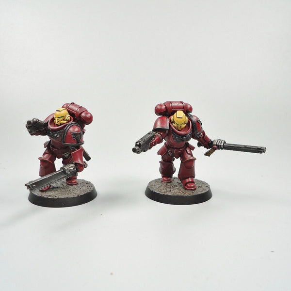 Warhammer 40k Army Space Marines Blood Angels Intercessors x5 Painted