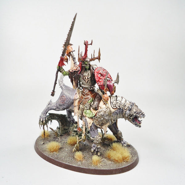 Kruleboyz Killaboss on Great Gnashtoof - Warhammer Fantasy Age of Sigmar Army