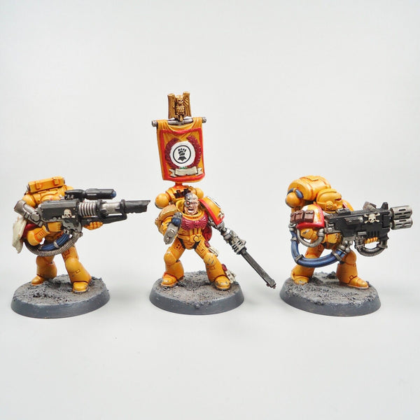 Warhammer 40k Army Space Marines Imperial Fists Devastator Squad Painted