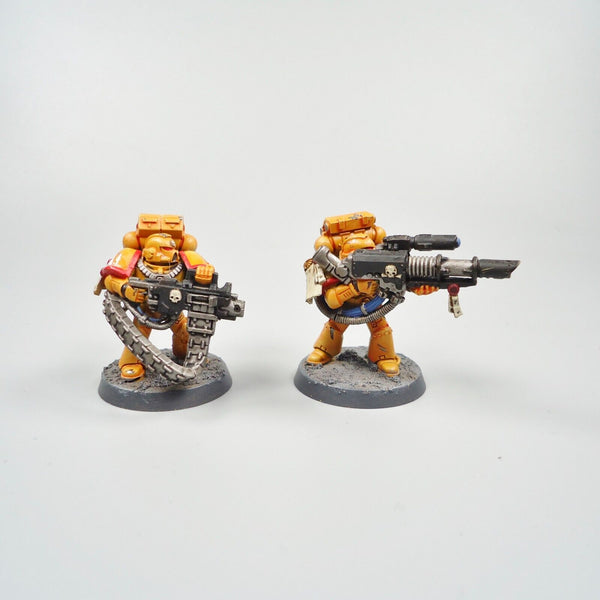 Warhammer 40k Army Space Marines Imperial Fists Devastator Squad Painted