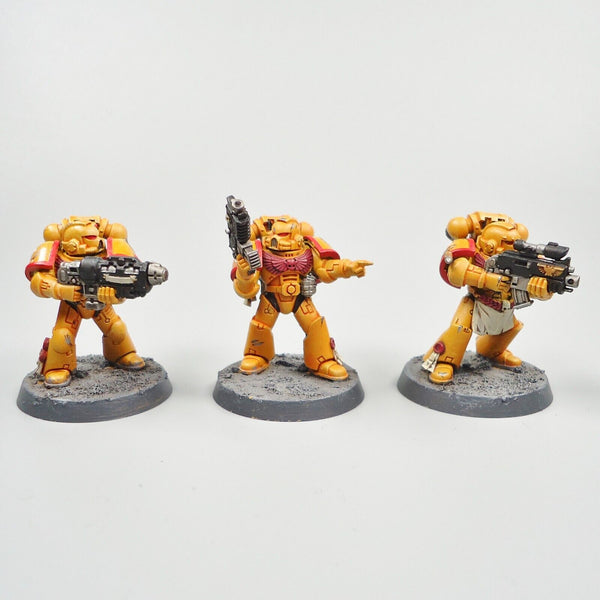 Warhammer 40k Army Space Marines Imperial Fists 5 Man Squad Painted