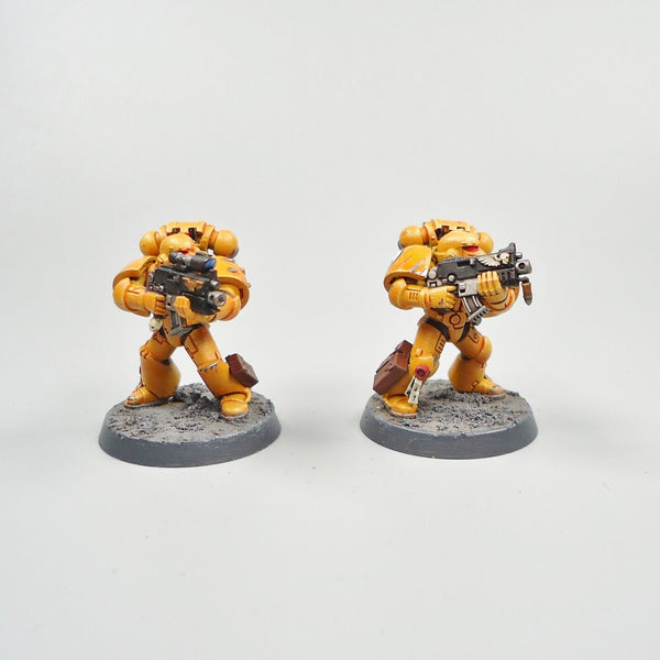 Warhammer 40k Army Space Marines Imperial Fists 5 Man Squad Painted