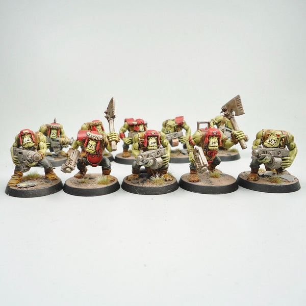 Warhammer 40k Ork Army Ork Boyz x10 Painted and Based