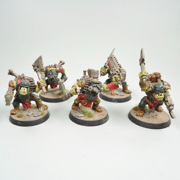 Warhammer 40k Ork Army Ork Custom Kommandos x5 Painted and Based