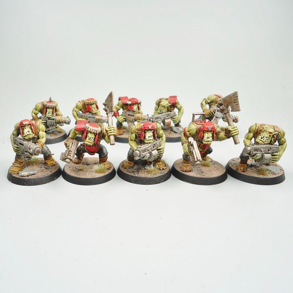 Warhammer 40k Ork Army Ork Boyz x10 Painted and Based