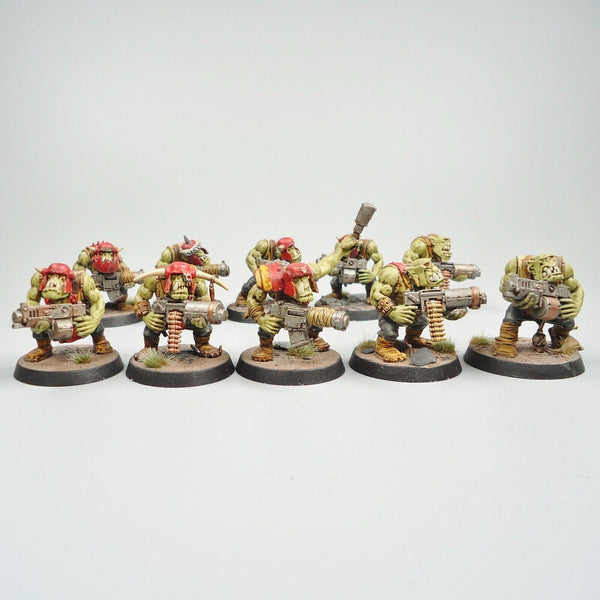 Warhammer 40k Ork Army Ork Boyz x10 Painted and Based