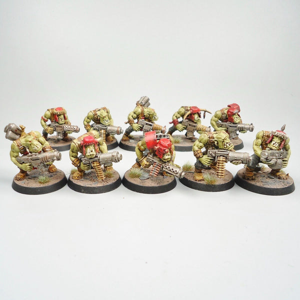 Warhammer 40k Ork Army Ork Boyz x10 Painted and Based