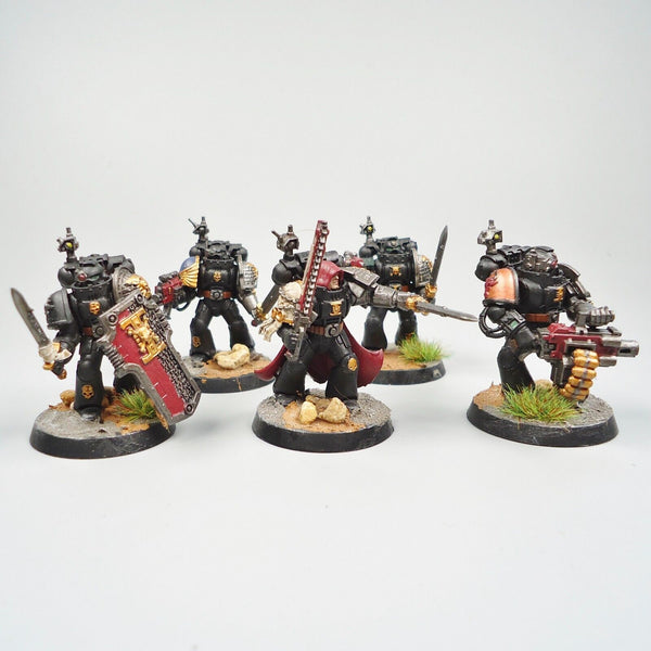 Warhammer 40k Army Space Marines Deathwatch Veterans x5 Painted