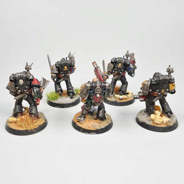 Warhammer 40k Army Space Marines Deathwatch Veterans x5 Painted