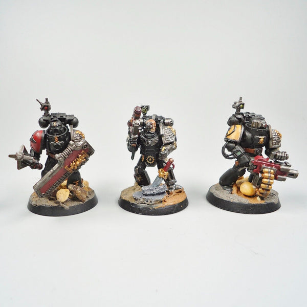 Warhammer 40k Army Space Marines Deathwatch Veterans x5 Painted