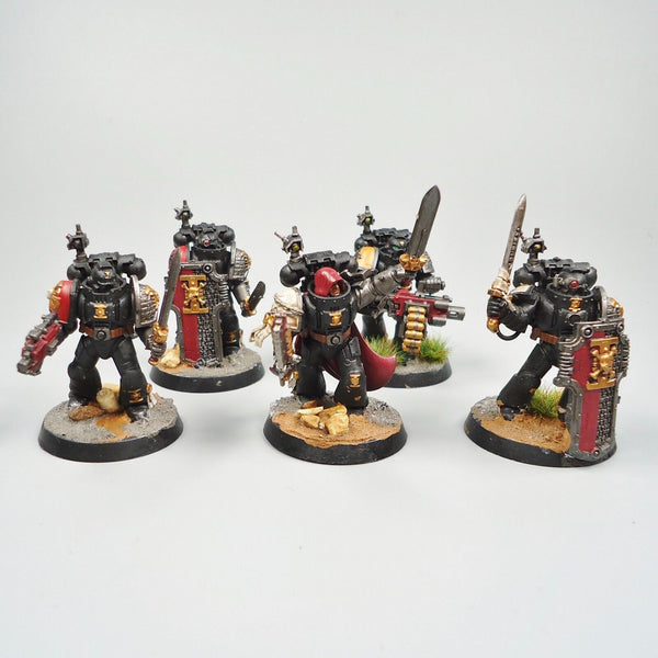 Warhammer 40k Army Space Marines Deathwatch Veterans x5 Painted