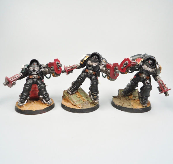 Warhammer 40k Army Space Marines Deathwatch Inceptors x3 Painted