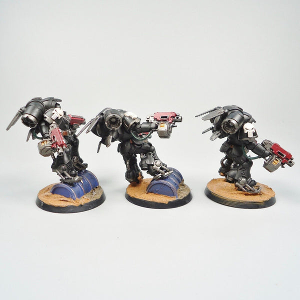 Warhammer 40k Army Space Marines Deathwatch Inceptors x3 Painted