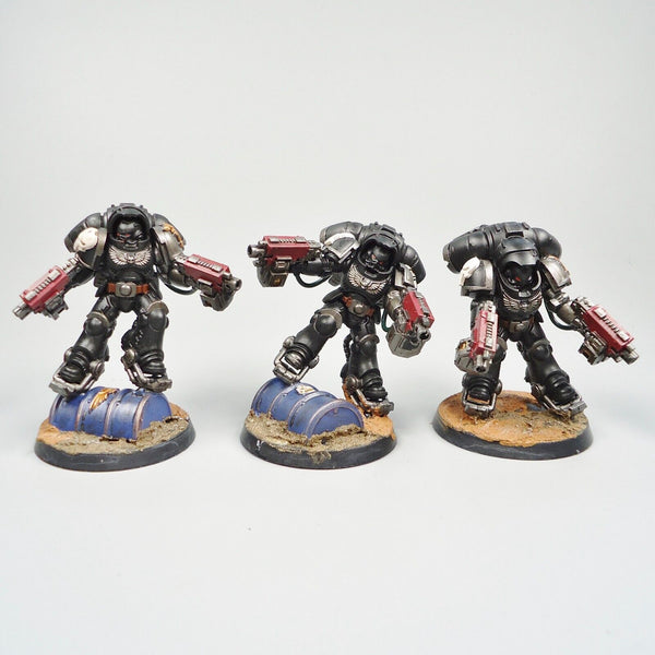 Warhammer 40k Army Space Marines Deathwatch Inceptors x3 Painted